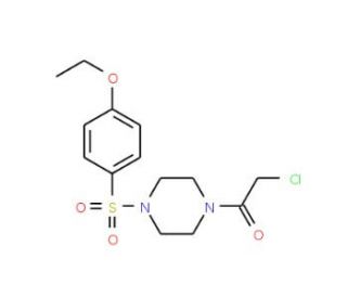 1-(chloroacetyl)-4-[(4-ethoxyphenyl)sulfonyl]piperazine - chemical structure image