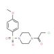 1-(chloroacetyl)-4-[(4-methoxyphenyl)sulfonyl]piperazine - chemical structure image