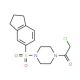 1-(chloroacetyl)-4-(2,3-dihydro-1H-inden-5-ylsulfonyl)piperazine - chemical structure image