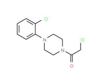 1-(chloroacetyl)-4-(2-chlorophenyl)piperazine - chemical structure image