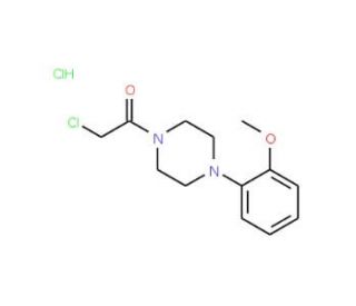 1-(chloroacetyl)-4-(2-methoxyphenyl)piperazine hydrochloride (CAS 21057-39-6) - chemical structure image