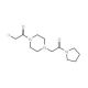 1-(chloroacetyl)-4-(2-oxo-2-pyrrolidin-1-ylethyl)piperazine - chemical structure image