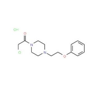 1-(chloroacetyl)-4-(2-phenoxyethyl)piperazine hydrochloride - chemical structure image
