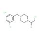1-(chloroacetyl)-4-(3-chlorobenzyl)piperazine hydrochloride - chemical structure image