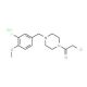 1-(chloroacetyl)-4-(3-fluoro-4-methoxybenzyl)piperazine hydrochloride - chemical structure image