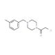1-(chloroacetyl)-4-(3-methylbenzyl)piperazine - chemical structure image