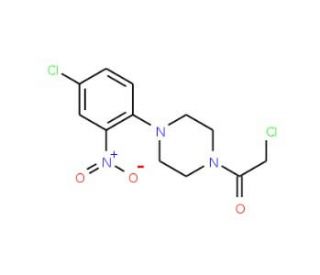 1-(chloroacetyl)-4-(4-chloro-2-nitrophenyl)piperazine - chemical structure image