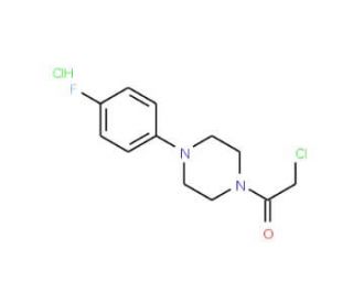 1-(chloroacetyl)-4-(4-fluorophenyl)piperazine hydrochloride - chemical structure image