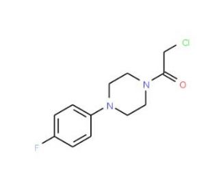 1-(chloroacetyl)-4-(4-fluorophenyl)piperazine - chemical structure image