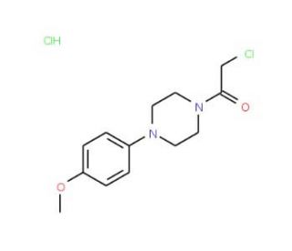 1-(chloroacetyl)-4-(4-methoxyphenyl)piperazine hydrochloride - chemical structure image