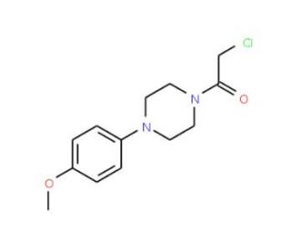 1-(chloroacetyl)-4-(4-methoxyphenyl)piperazine - chemical structure image