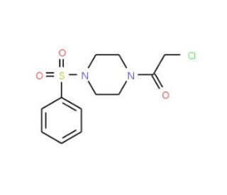 1-(chloroacetyl)-4-(phenylsulfonyl)piperazine - chemical structure image