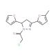 1-(chloroacetyl)-5-(2-furyl)-3-(5-methyl-2-furyl)-4,5-dihydro-1H-pyrazole - chemical structure image