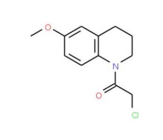 1-(chloroacetyl)-6-methoxy-1,2,3,4-tetrahydroquinoline (CAS 57368-84-0) - chemical structure image
