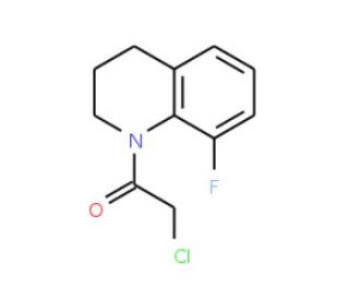 1-(chloroacetyl)-8-fluoro-1,2,3,4-tetrahydroquinoline - chemical structure image