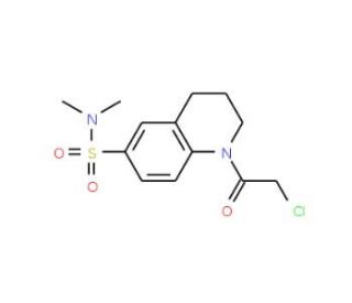 1-(chloroacetyl)-N,N-dimethyl-1,2,3,4-tetrahydroquinoline-6-sulfonamide - chemical structure image