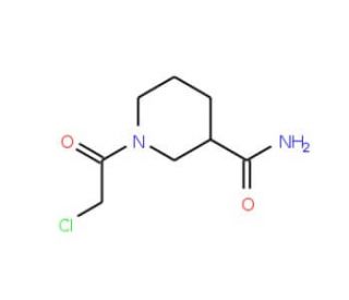 1-(chloroacetyl)piperidine-3-carboxamide - chemical structure image