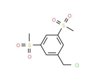 1-(Chloromethyl)-3,5-bis(methylsulfonyl)benzene (CAS 39552-81-3) - chemical structure image
