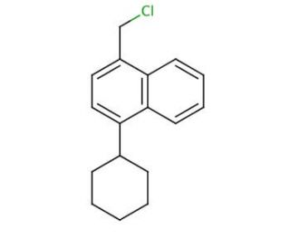 1-Chloromethyl-4-cyclohexylnaphthalene (CAS 71109-04-1) - chemical structure image