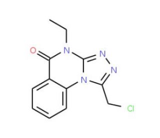 1-(chloromethyl)-4-ethyl[1,2,4]triazolo[4,3-a]quinazolin-5(4H)-one - chemical structure image