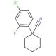 1-Cyano-1-(2-fluoro-4-chlorophenyl) cyclohexane - chemical structure image