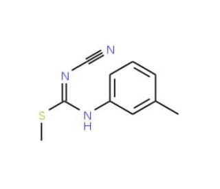 1-Cyano-2-methyl-3-(3-methylphenyl)isothiourea (CAS 21504-97-2) - chemical structure image