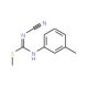 1-Cyano-2-methyl-3-(3-methylphenyl)isothiourea (CAS 21504-97-2) - chemical structure image