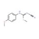 1-Cyano-3-(4-methoxyphenyl)-2-methylisothiourea (CAS 75565-12-7) - chemical structure image