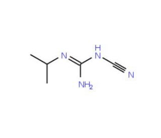 1-Cyano-3-isopropylguanidine (CAS 44830-55-9) - chemical structure image