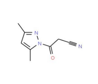 1-Cyanoacetyl-3,5-dimethyl-1H-pyrazole (CAS 36140-83-7) - chemical structure image