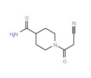 1-(cyanoacetyl)piperidine-4-carboxamide - chemical structure image