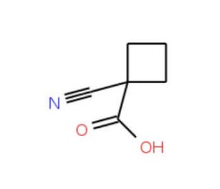 1-Cyanocyclobutanecarboxylic acid (CAS 30491-91-9) - chemical structure image