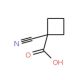 1-Cyanocyclobutanecarboxylic acid (CAS 30491-91-9) - chemical structure image