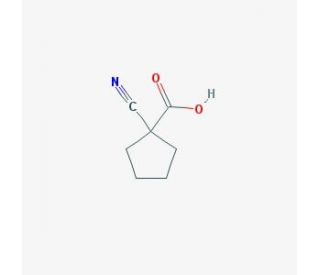 1-Cyanocyclopentanecarboxylic acid - chemical structure image