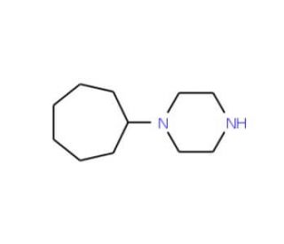 1-Cycloheptylpiperazine (CAS 21043-42-5) - chemical structure image