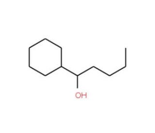 1-Cyclohexyl-1-pentanol (CAS 7338-43-4) - chemical structure image