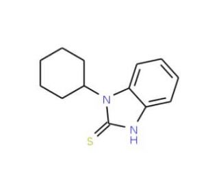 1-cyclohexyl-1H-benzimidazole-2-thiol - chemical structure image