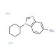 1-Cyclohexyl-1H-benzoimidazol-5-ylaminedihydrochloride - chemical structure image