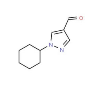 1-Cyclohexyl-1H-pyrazole-4-carbaldehyde (CAS 957312-98-0) - chemical structure image