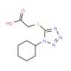 [(1-Cyclohexyl-1H-tetraazol-5-yl)sulfanyl]-acetic acid - chemical structure image