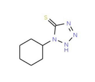 1-cyclohexyl-1H-tetrazole-5-thiol (CAS 49847-44-1) - chemical structure image