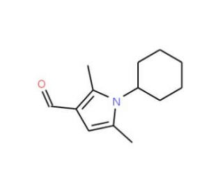 1-cyclohexyl-2,5-dimethyl-1H-pyrrole-3-carbaldehyde (CAS 35711-41-2) - chemical structure image