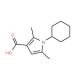 1-cyclohexyl-2,5-dimethyl-1H-pyrrole-3-carboxylic acid (CAS 797798-85-7) - chemical structure image