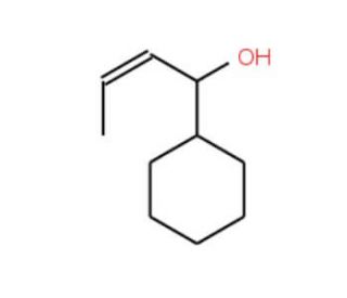 1-Cyclohexyl-2-buten-1-ol (CAS 18736-82-8) - chemical structure image