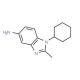 1-Cyclohexyl-2-methyl-1H-benzoimidazol-5-ylamine - chemical structure image