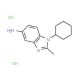 1-Cyclohexyl-2-methyl-1H-benzoimidazol-5-ylaminedihydrochloride - chemical structure image
