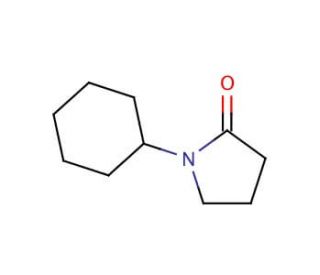 1-Cyclohexyl-2-pyrrolidone (CAS 6837-24-7) - chemical structure image