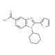 1-Cyclohexyl-2-thien-2-yl-1H-benzimidazole-5-carboxylic acid - chemical structure image