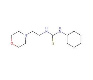 1-Cyclohexyl-3-(2-morpholinoethyl)-2-thiourea (CAS 21545-54-0) - chemical structure image