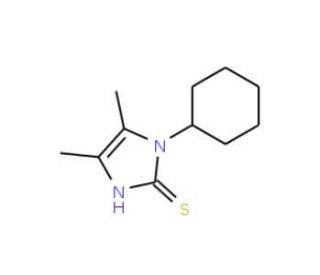 1-cyclohexyl-4,5-dimethyl-1H-imidazole-2-thiol - chemical structure image